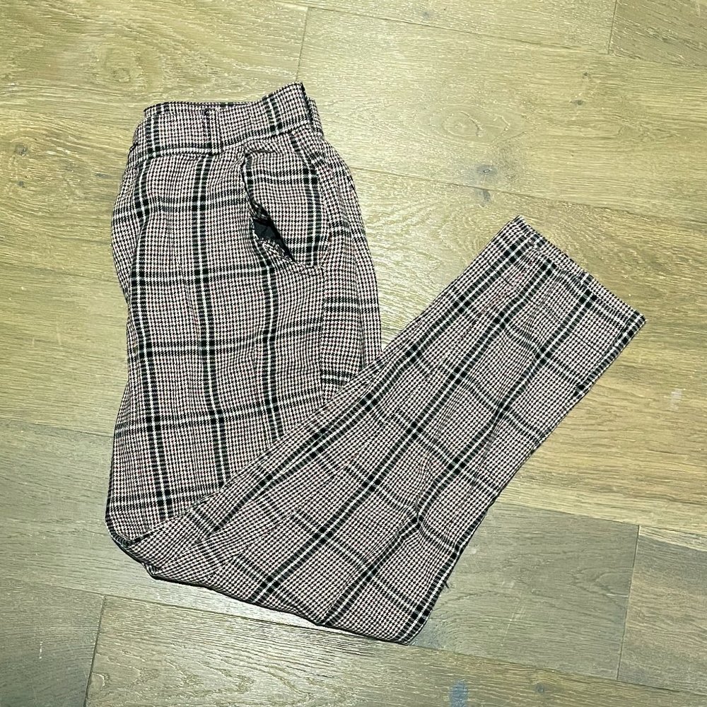 Red Plaid Hollister pants